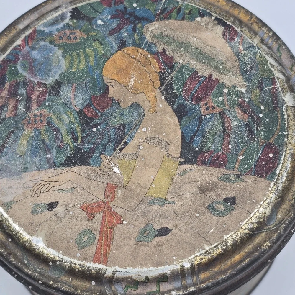 Vintage Body Powder Watkins Perfumer New York Tin Made In‎ USA